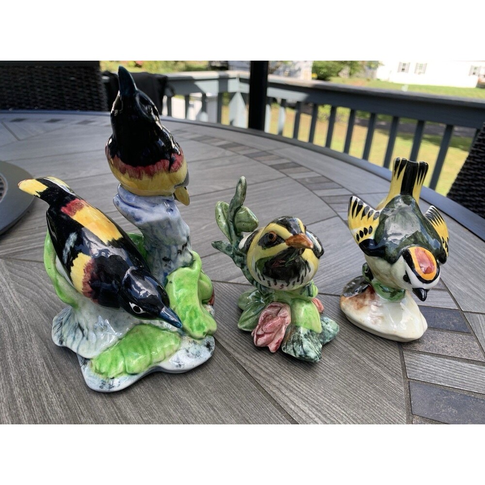 Set of 3 Vintage Stangl Pottery Orioles Birds Signed & Numbered On Bottom
